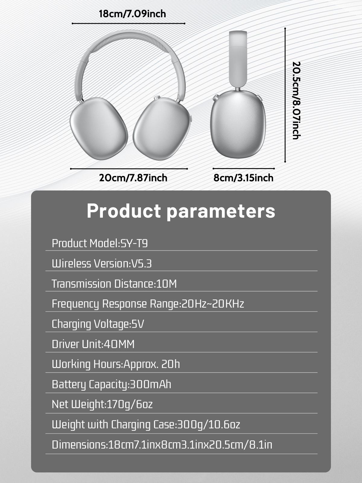 Wireless Over-Ear Headphones - Bluetooth Headset for Gaming, Sports, Mens Gifts, Back to School Teen Boy Essentials Wireless Over-Ear Headphones - Bluetooth Headset for Gaming, Sports, Mens Gifts, Back to School Teen Boy Essentials