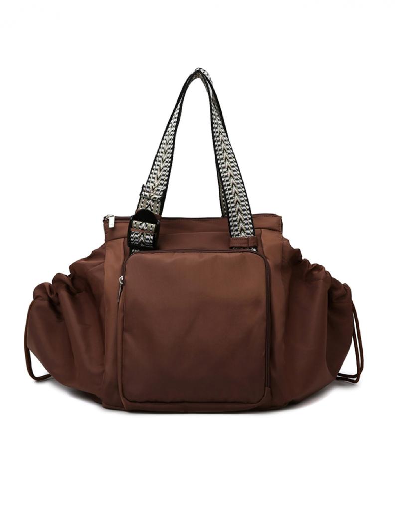 Women's Large Capacity Fitness Travel Daily Backpack - Casual Travel Backpack - Multi functional Convertible Cross/Shoulder Backpack, Multi layer Design, Beige/Black Strap Selection - Durable Material, Suitable for Work and Vacation