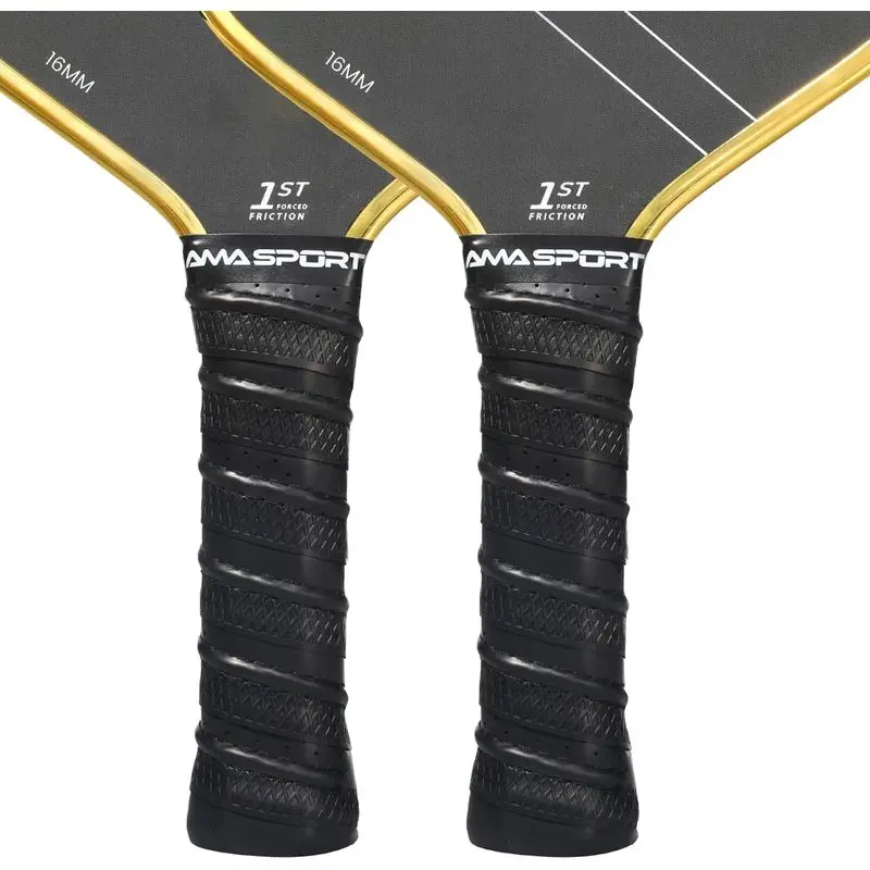 Outdoor activitiesPICKLETECH AMA Sport Pickleball Paddle Grip Tape - 2 Pack - Perforated Emed Replacement Grip Wrap for Pickleball Racket-Moisture Wicking Tacky Surface - Anti-Slip Ridge