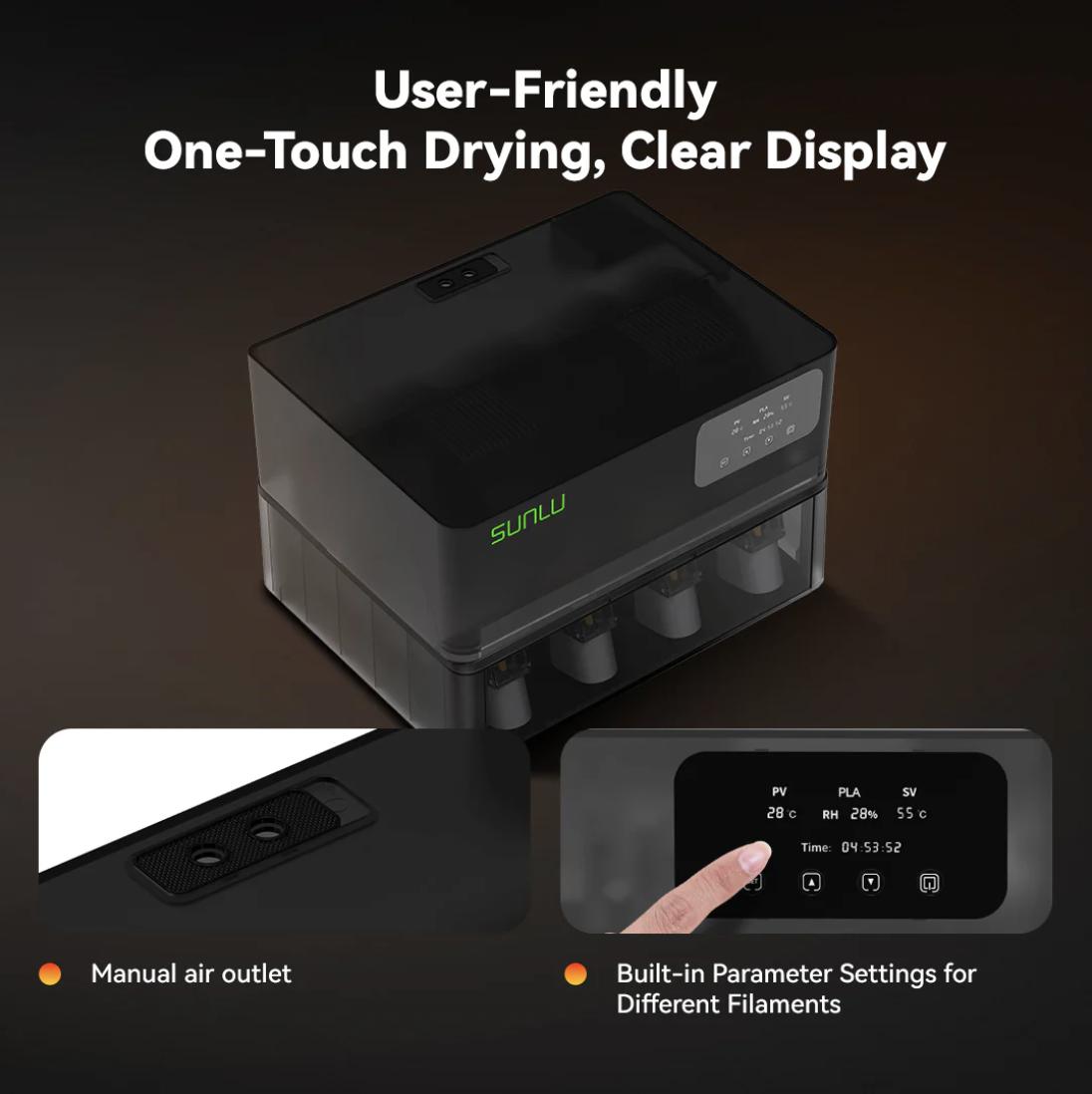 【Only for AMS 1 Generation】SUNLU AMS Heater Upgraded your Bambulab the first generation AMS, Enables Drying while Printing