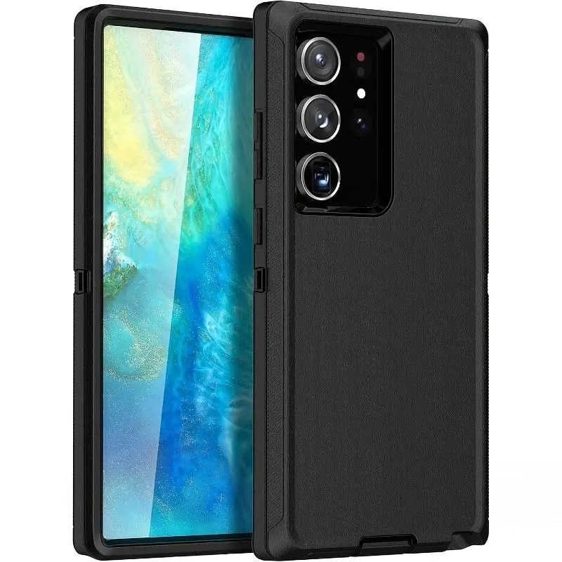 Phone case: DefenD Heavy Duty Rugged Tough Armor Shockproof Case for  Galaxy S23 S22 Ultra 5G S22 S21 S20 Plus