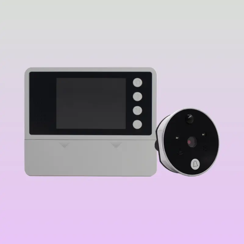 Smart Wireless Visual Doorbell with Intercom System, Electronic Photo Video Peephole Door Viewer, Security Camera, Visual Alert
