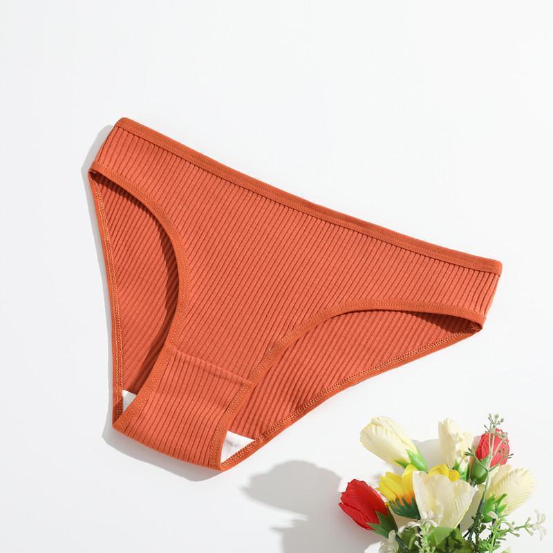 7-Pack Cotton High-Waist Panties for Women, Full Coverage Triangle Briefs with Soft Ribbed Waistband, Breathable Stretchy Underwear Set, Ideal Gift for Daily Wear & Comfort