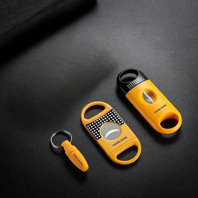 Portable Guba cigar box, with cigar box and waterproof fumigator system (cigar storage bag + red ashtray + cigar clipper three-piece set), can hold 8 cigar (artificial) - travel-friendly cigar rack, ideal men's cigar and storage gift box