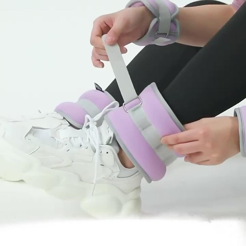 Adjustable leg weights, sandbags for running, wrist and ankle weights, weighted sand leg wraps