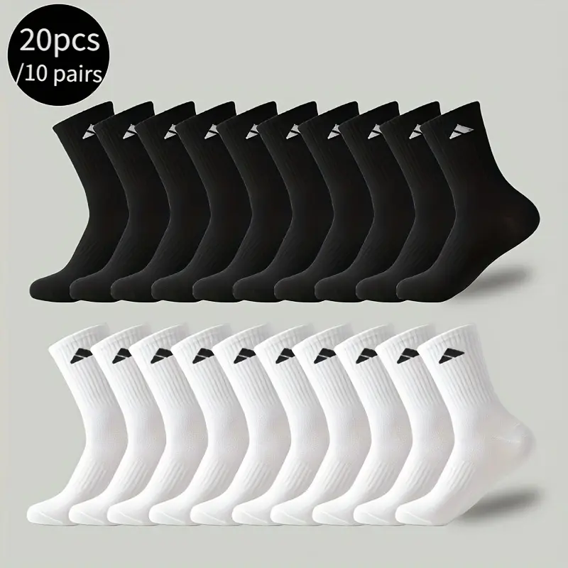 5/10/20 Pairs Men'S Women'S Athletic Socks Comfort Fitness Run Socks, Moisture-Wicking Breathable Fabric, Seamless Toe Design, Anti-Slip Grip, Suitable for Basketball, Hiking, And Everyday Wear, Ideal Choice