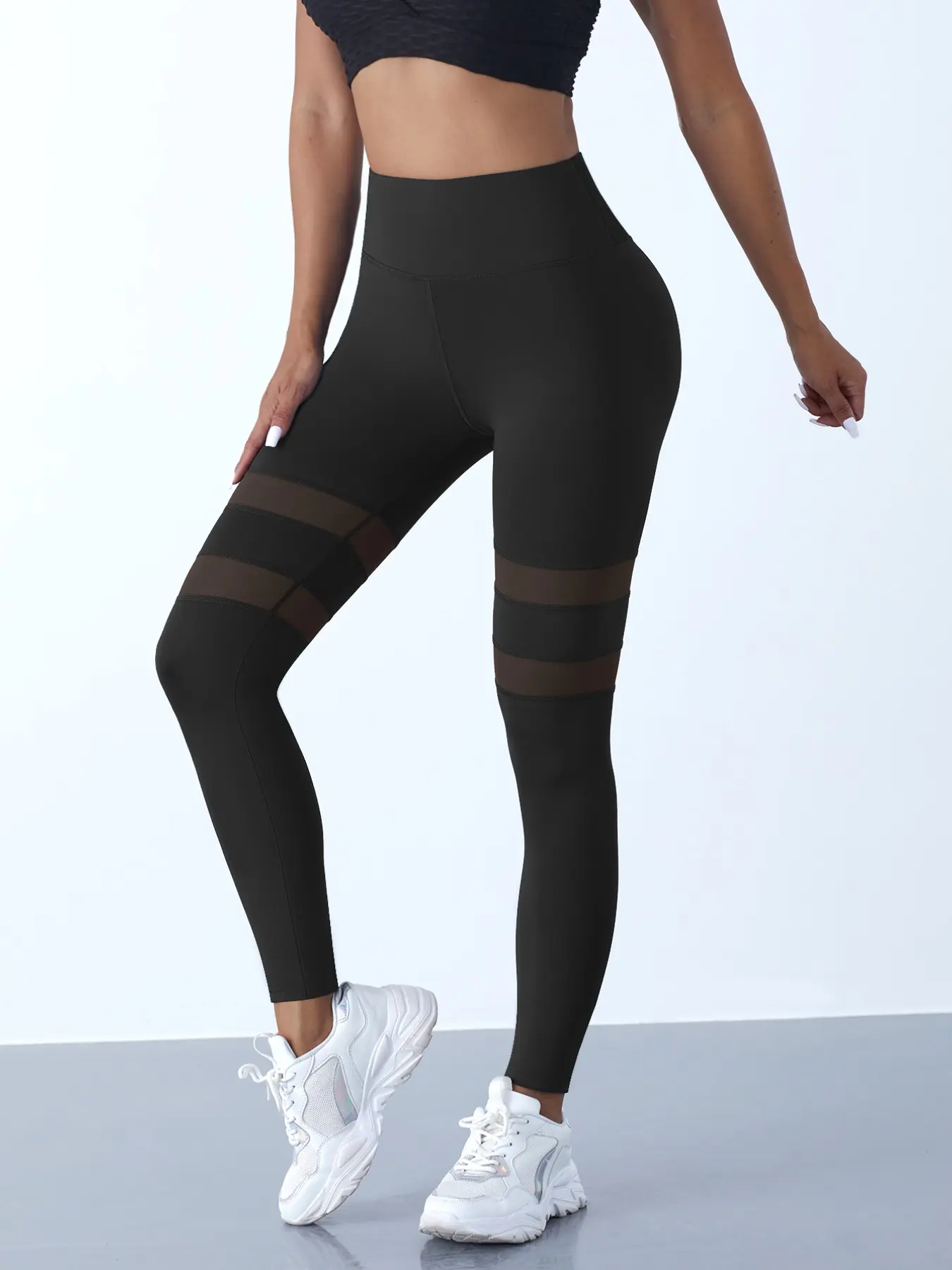 Women's Yoga Pants for Summer, High Waist Sporty Skinny Trousers, Tight-Fitting Workout Bottoms, Belly Control and Butt Lift