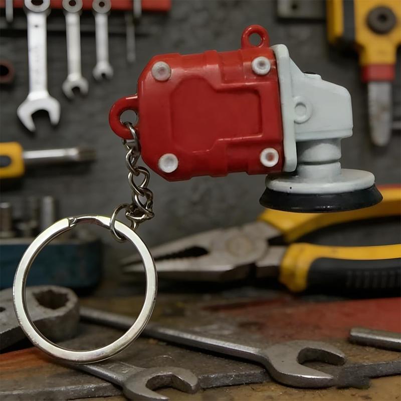 Mini Grinder Keychain,Mini Angle Grinder Keychain,2 in 1 Minis Grinders Keychains,Polishing Tool Keychains,Keychain Attachment