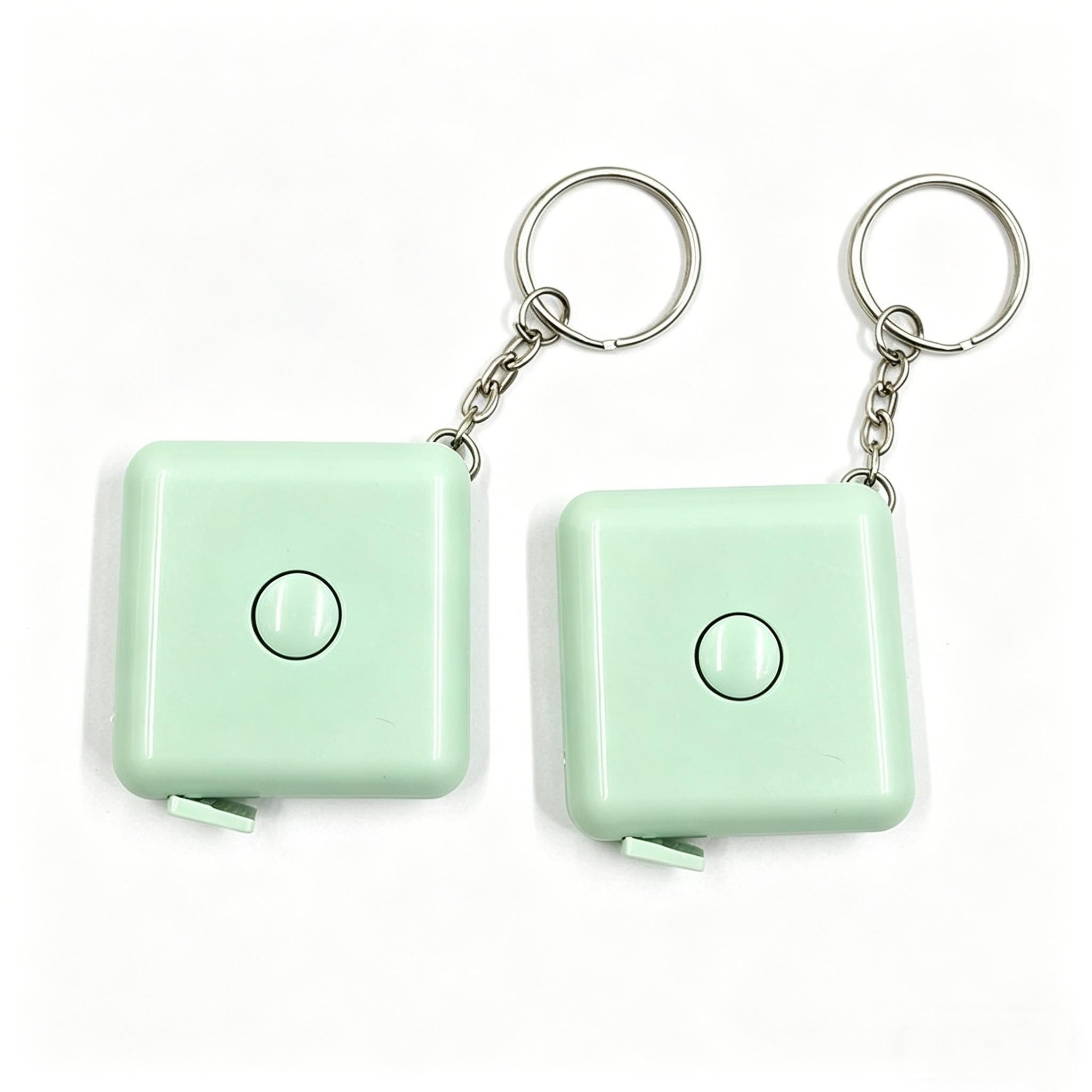 Nordic Style Automatic Retractable Square Tape Measure, 1.5m Mini Portable Tailor Measuring Tape, Ideal for Home & Body Measurements