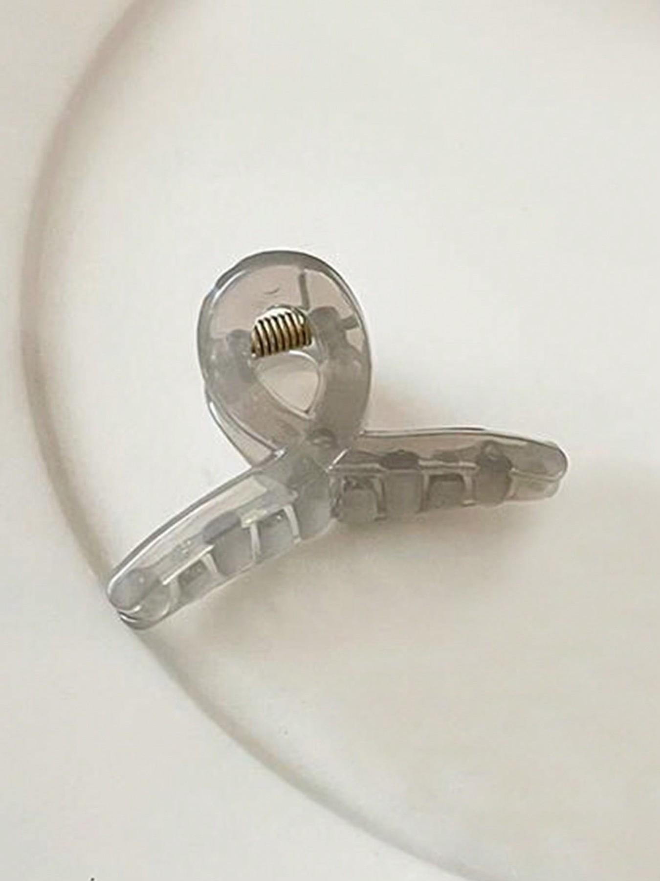 4 Piece Vintage Jelly Color Hair Clips Set, Simple Mini Claw Clips for Women & Girls, Princess Style Daily Hair Accessories