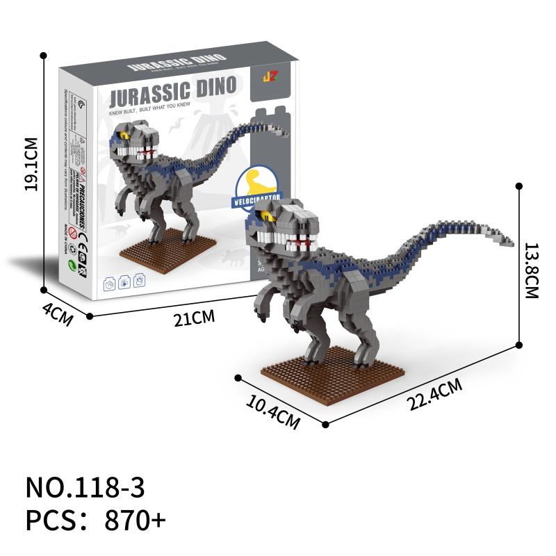 Dominant Dinosaur Building Blocks Small Part DIY Toy, Parent-Child Interaction Gift, Holiday Present, Model_xinghao