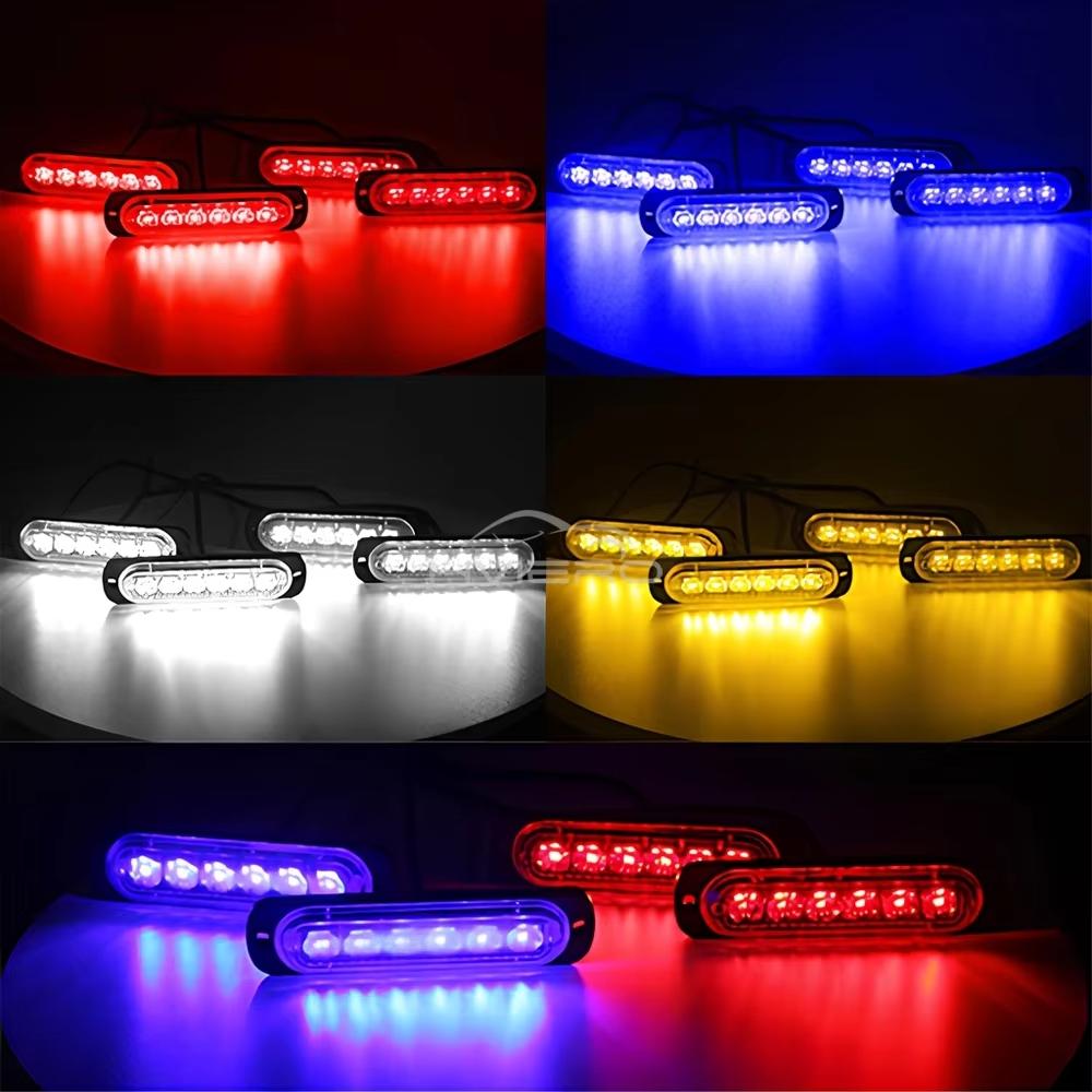 24 LED Strobe Light Wireless Car Emergency Flashing Light Car LED 12V-24V Trailer Truck Strobos Police Warning Light Auto Diode Lamp Strobe Car Lights