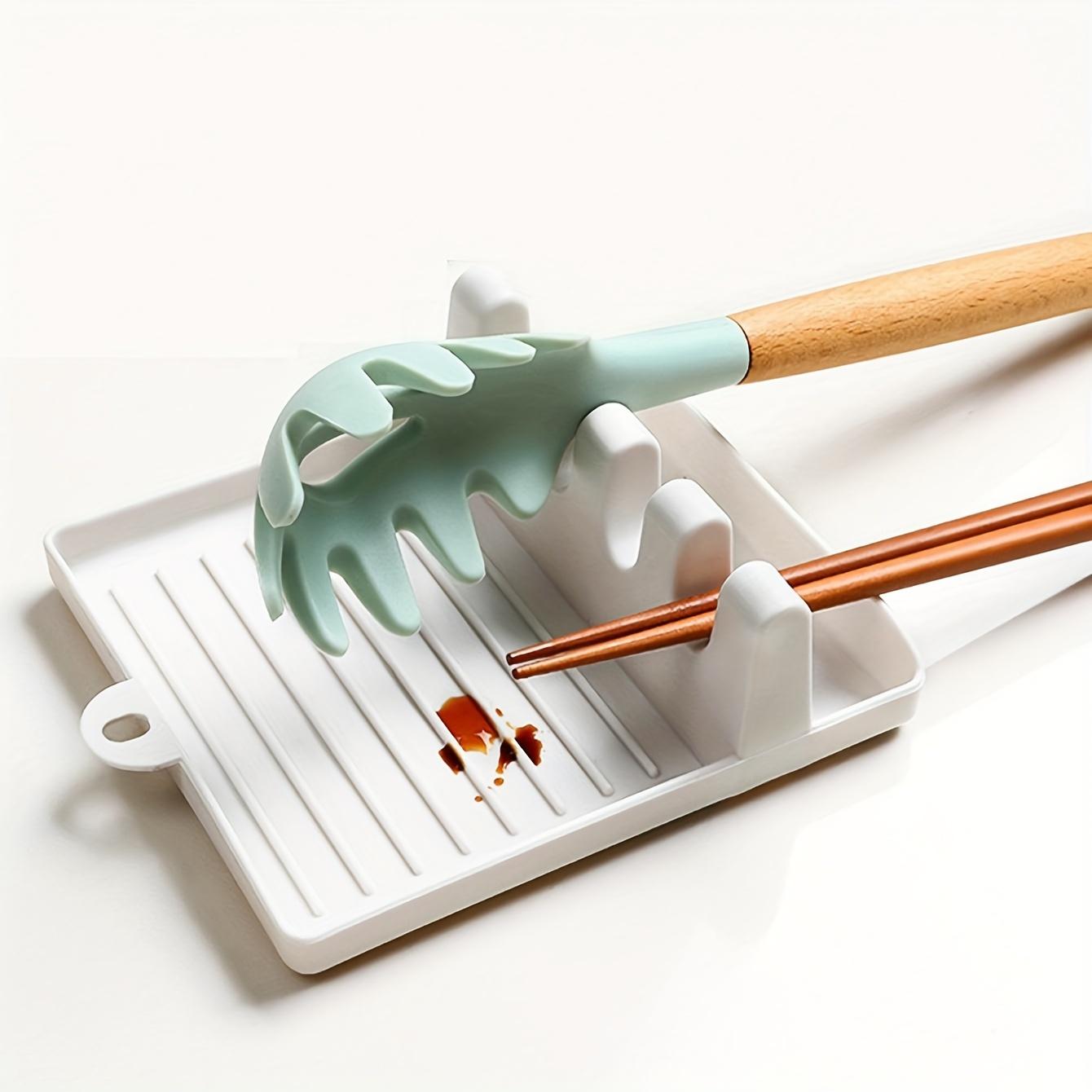 Creative Kitchen Utensil Holder, Home Soup Spoon Mat, Chopstick Pot Lid Storage Rack, Countertop Spatula Spoon Organizer, Kitchenware
