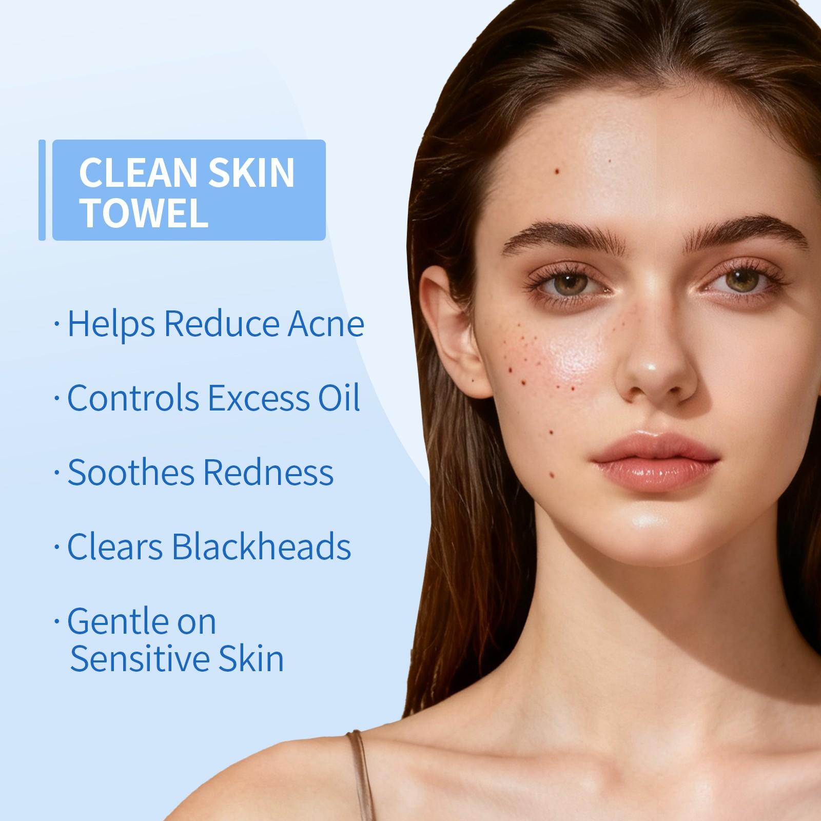 Disposable Ultra-Soft Cleaning Towel, Sensitive Skin Wet Wipes, Extra Large Absorbent Skincare Cloths, Daily Use Facial Cleansing Sheets