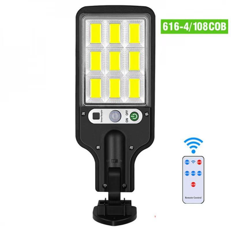 Solar-powered lighting outdoor garden lamp, motion-sensing road lamp, household integrated wall lamp, rechargeable lamp, street lamp