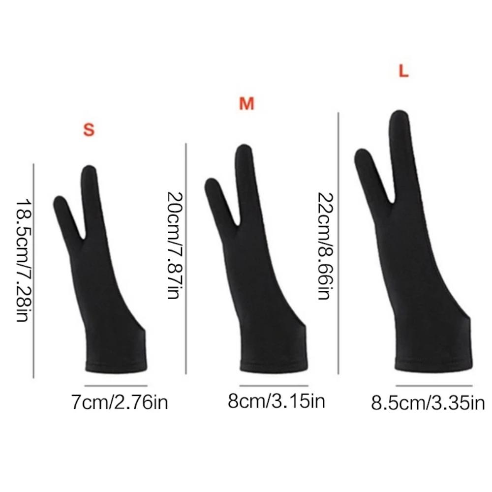 Breathable Sweatproof Drawing Gloves for Graphic Tablets, Reusable Anti-Fingerprint Anti-Smudge Hand Protector for Digital Art, Touchscreen Compatible Washable Artist Gloves