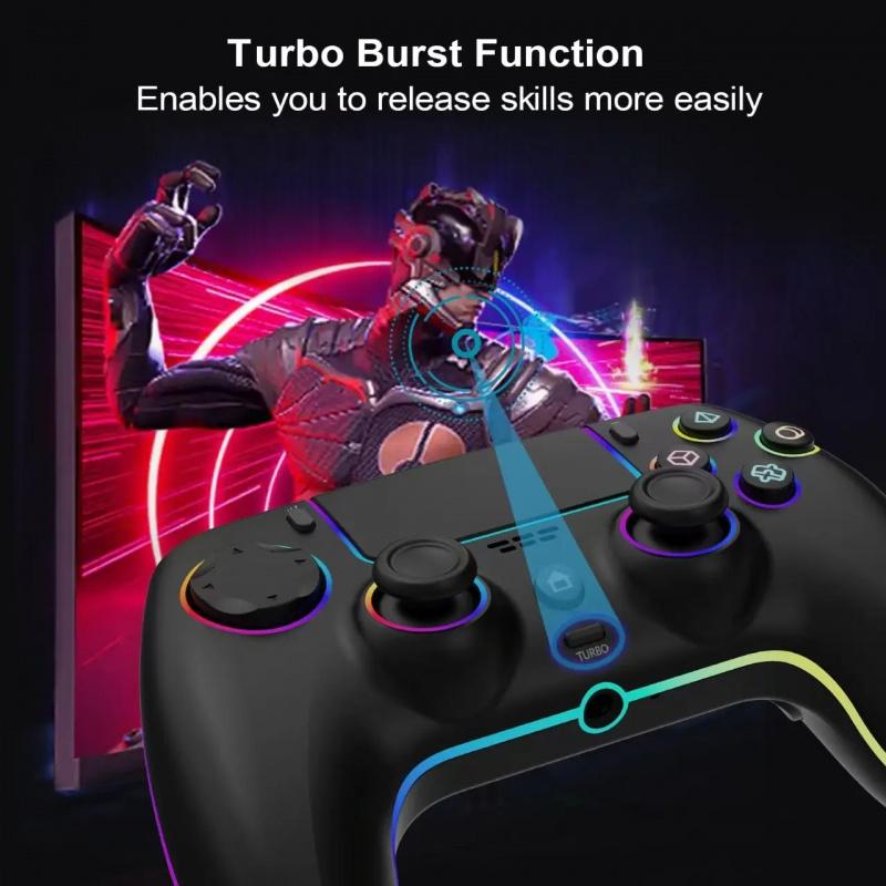 Wireless Hall PS5/PRO No Stick Drift Controller for PS5, PC, Mac, Steam Deck & Mobile - Bluetooth 5.0 Gamepad with Hall Effect Sticks, Touchpad, 6-Axis Gyro, Turbo,3.5mm Jack & Charging Cable