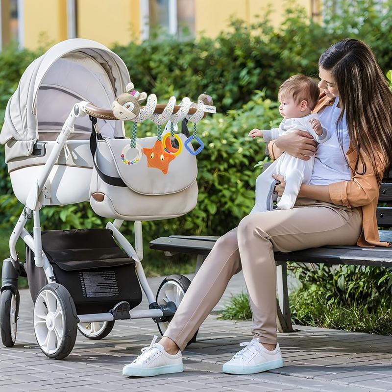 Baby Stroller and Car Seat Toys, Donkey Elephant doll Decor for Newborn, baby essentials, Plush Activity Baby Toys for 3 months, Baby Shower Present Best Gifts For Christmas Halloween Holiday Birthdays Ramadan party