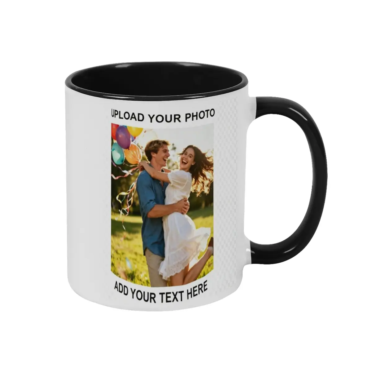 Custom Photo Mug 11oz - Personalized Ceramic Coffee Cup With Double Sided Printing. Customizable Gift For Men, Women, Birthday, Christmas,Valentine's Day, Holiday.