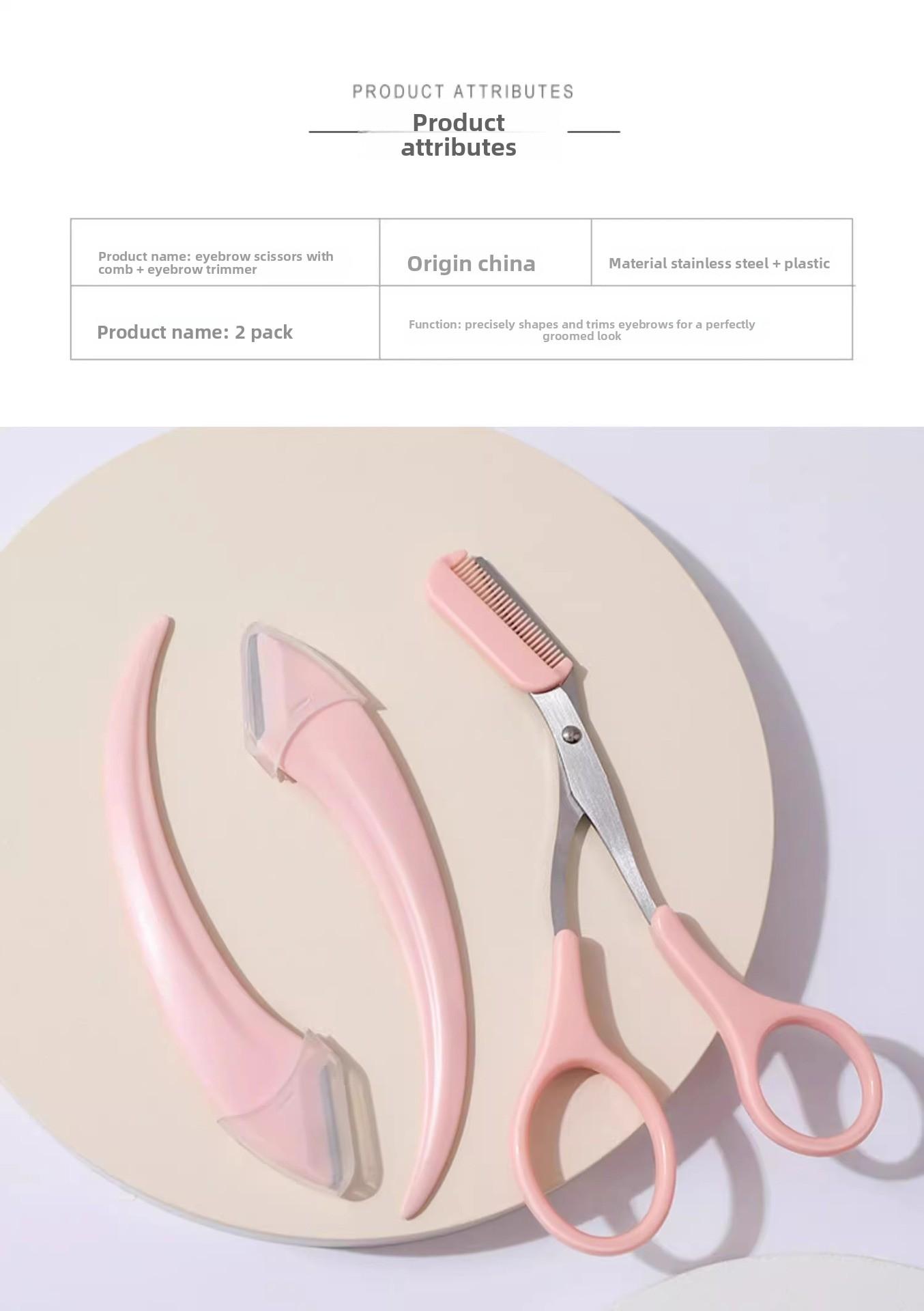 Essential Brow Shaping Kit for Beginners, Unisex Stainless Steel Eyebrow Razor Set, Multi-Pack Makeup Tool for Men & Women, Eyebrow Grooming Kit, Makeup Tools Gift