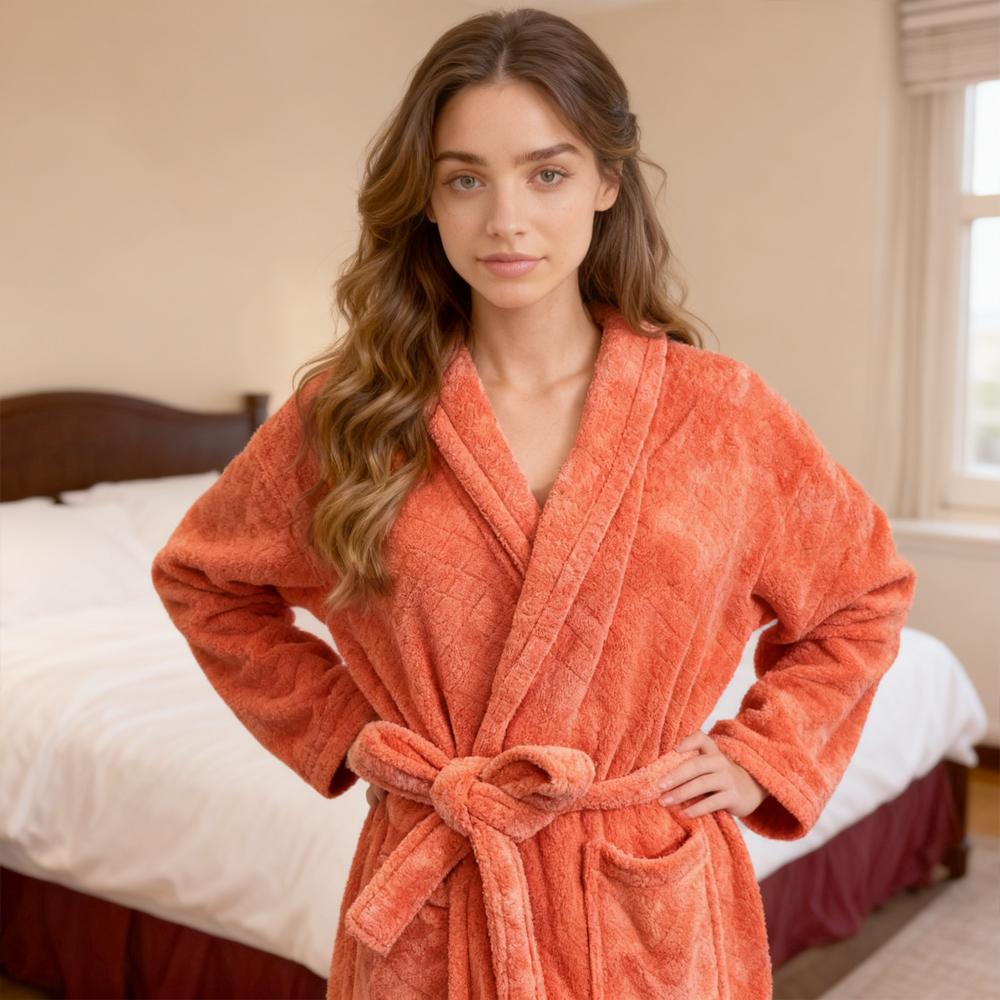 Large Size Women'S Bathrobe 120*150cm 350gsm Women'S Plus Thickened Coral Fleece Bathrobe Women'S Adult Bathroom Apron Women'S Bedroom Shawl Collar Bathrobe Suitable for Home Travel Sauna Spa, Wash Cloths for Bathroom