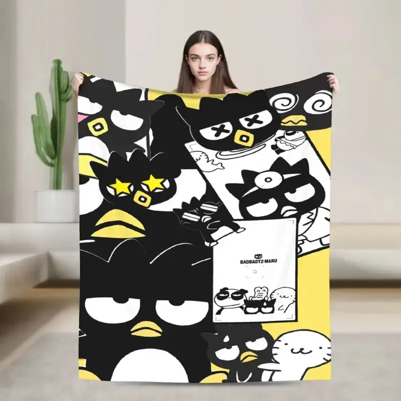 Bad Badtz Maru Blanket Quality Super Soft  Bedding Throws Spring Child Couch Bed Comfortable Bedspread