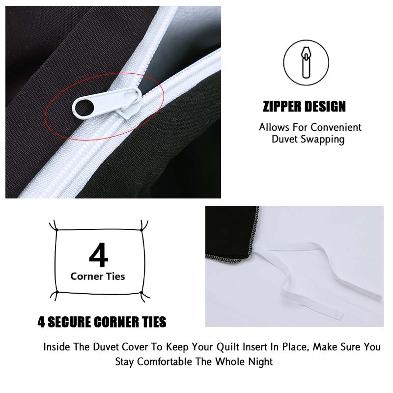 Unicorn Theme Reversible Bedding Set, Soft Polyester Duvet Cover and Pillowcase, Bedroom Decor, Comfortable and Stylish, Soft Bedding Sets