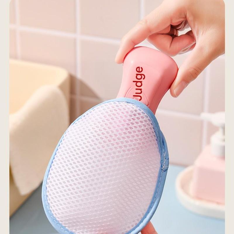 Double-Sided Soap Luffa Sponge, Bubble Net for Soap and Shower Gel, Face Washing and Body Scrubbing, Essential Bath Accessory
