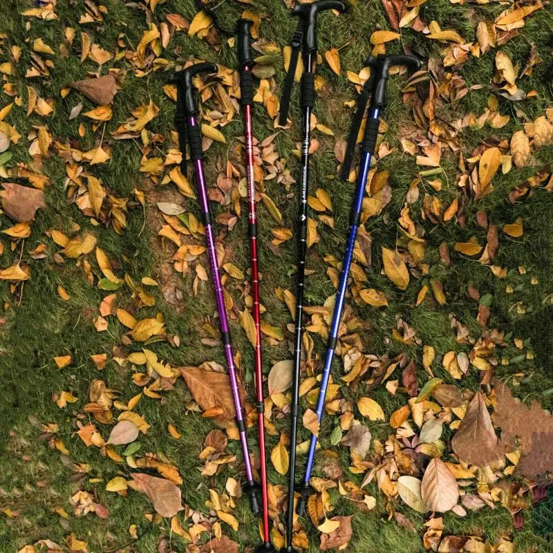Outdoor travel trekking poles, retractable hiking sticks, aluminum alloy walking sticks, walking canes, gift for women