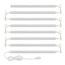 Barrina T5 Grow Lights, Full Spectrum, 2FT 80W (8 x 10W, 500W Equivalent), Plug and Play Easy Installation, Yellow, 8 Packs