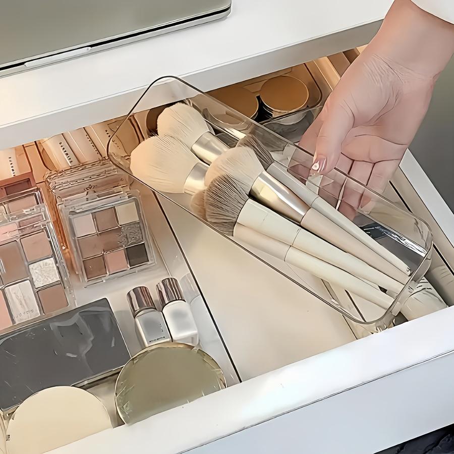 8 Piece Transparent Makeup Organizer Set, Cosmetics Organizer Storage, Beauty Organizer, Cosmetic Storage, Drawer Dividers & Desktop Storage Boxes, Clear Storage Box, Multi Grids Organizer, Divided Compartments, Durable Plastic Organizers