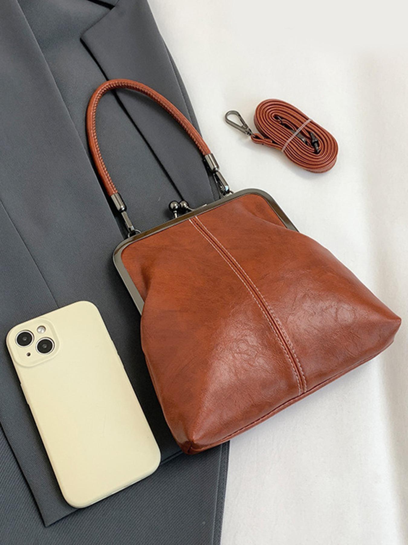 Women's Retro Fashion Shoulder Bag, Crossbody Shoulder Bag, Simple Style Mini Handbag with Adjustable Strap, Classic Versatile Design for Daily Use, Casual Handbag Satchel, Adjustable Crossbody Purses