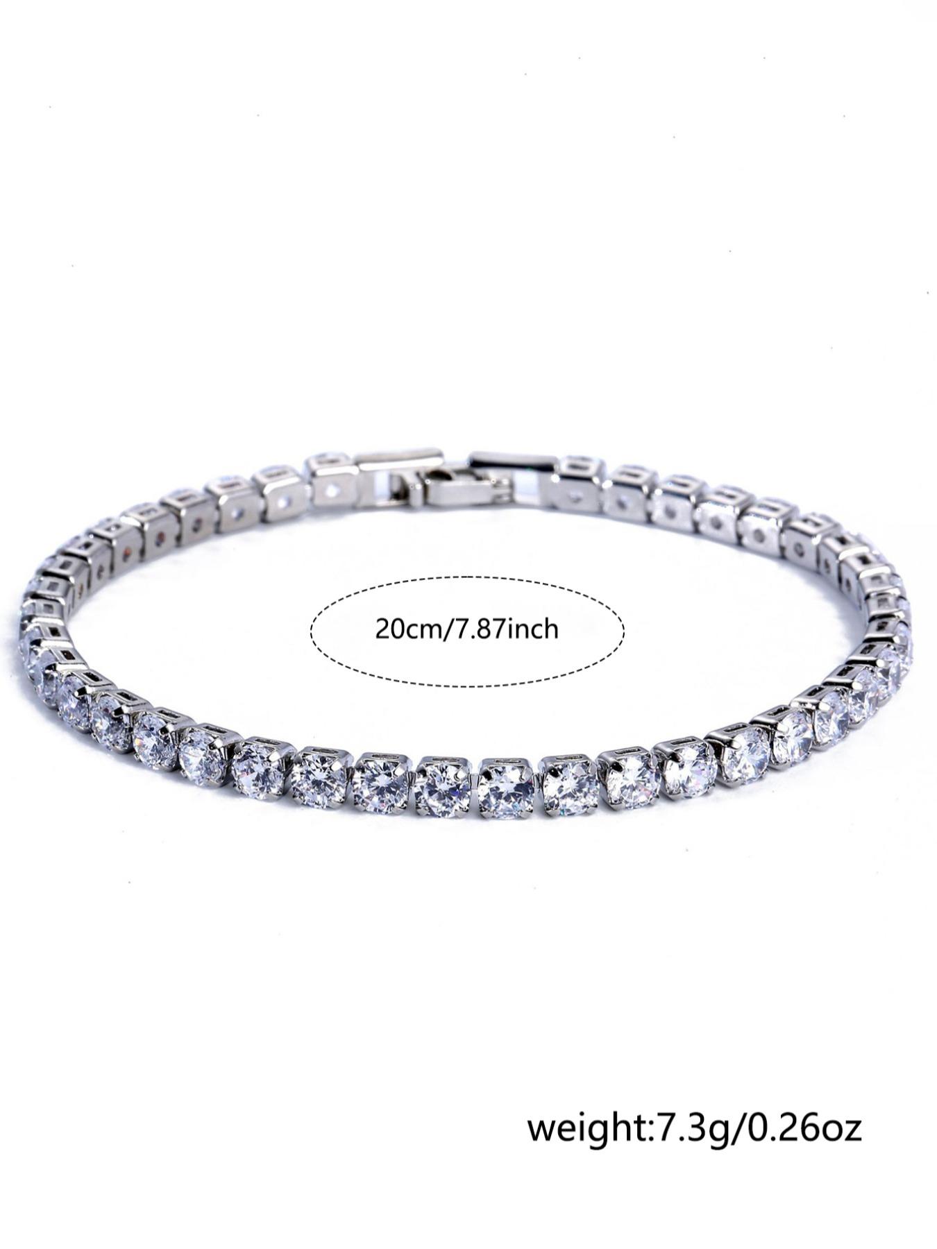 2024 Summer Rhinestone Decorated Trendy Bangle, Rhinestone Bracelet, Elegant Fashion Accessories for Women & Men Daily Wear, Minimalist Aesthetic Jewelry Gift 2024 Summer Rhinestone Decorated Trendy Bangle, Rhinestone Bracelet, Elegant Fashion Accessories for Women & Men Daily Wear, Minimalist Aesthetic Jewelry Gift
