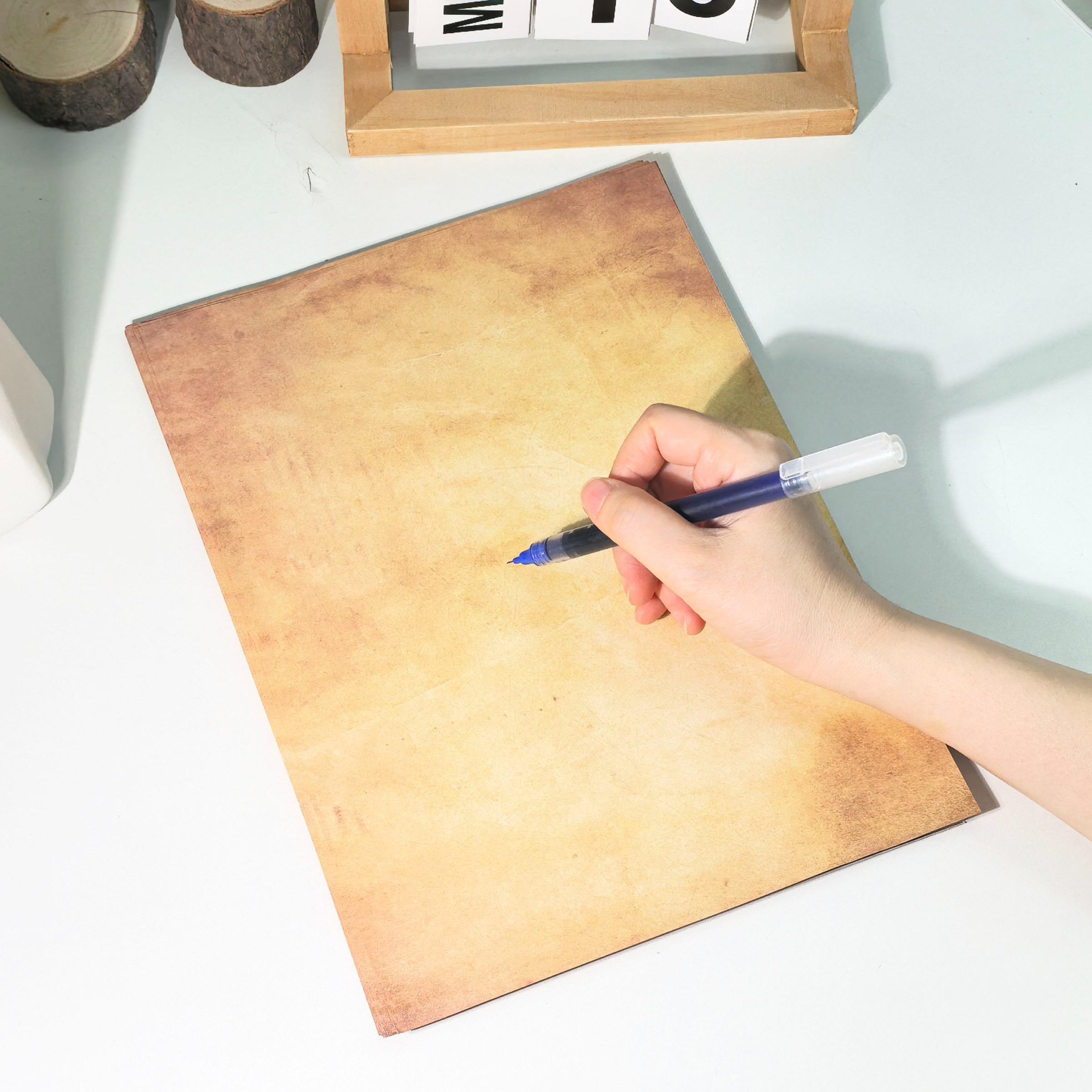 50 Sheets A4 Vintage Print Paper, Office Use, Greeting Cards, DIY Crafts, Holiday Stationery, Smooth Durable Writing Paper