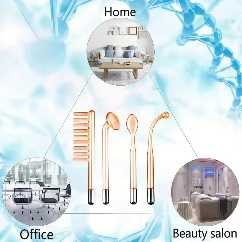 American standard plug, women's professional four in one facial beauty device, multifunctional facial, neck, and head skin care equipment, suitable for home and travel facial beauty device set, perfect gift for family, friends, and friends, Christmas gift