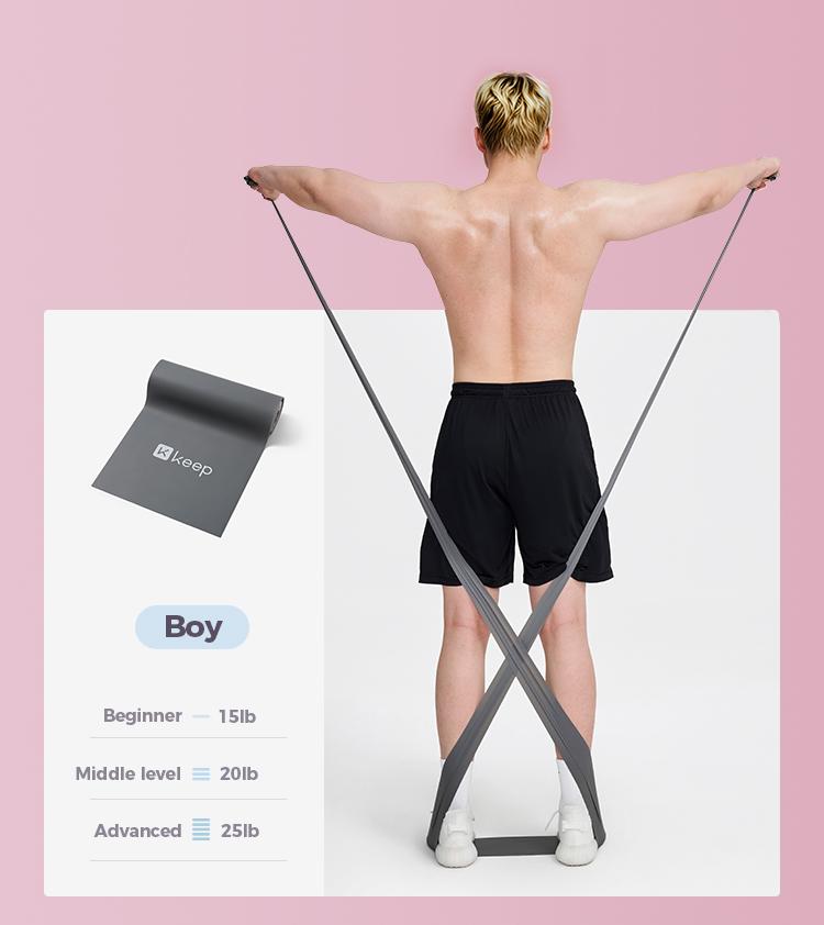 KEEP  Resistance Band, Professional Resistance Bands, Elastic Band, Work Out Bands, Stretch Bands for Working Out Women or Men, Exercise Bands Set for Physical Therapy, Yoga, Pilates