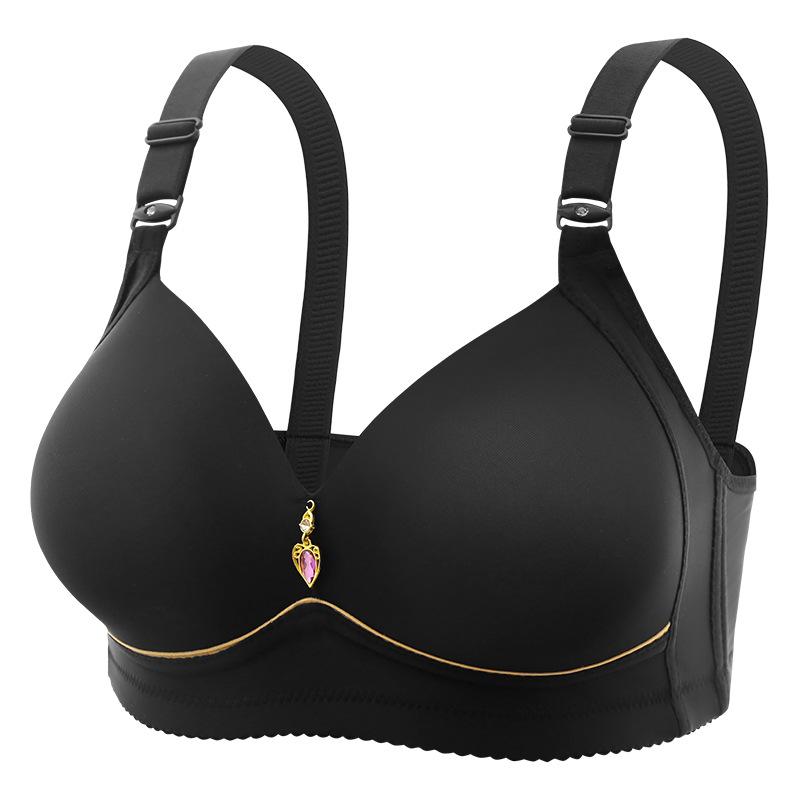 3Pcs Women Simple Colorblock Seamless Bra Comfort & Breathable Wireless Push Up Bra Solid Color Lingerie Christmas Womenswear Minimalist wireless bra Colorblock Wireless push bra
