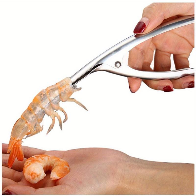 New Stainless Steel Shrimp Peeler, Professional Shell Removal Tool, High-Quality Seafood Cleaner, Creative Kitchen Tweezers, Durable Kitchen Equipment