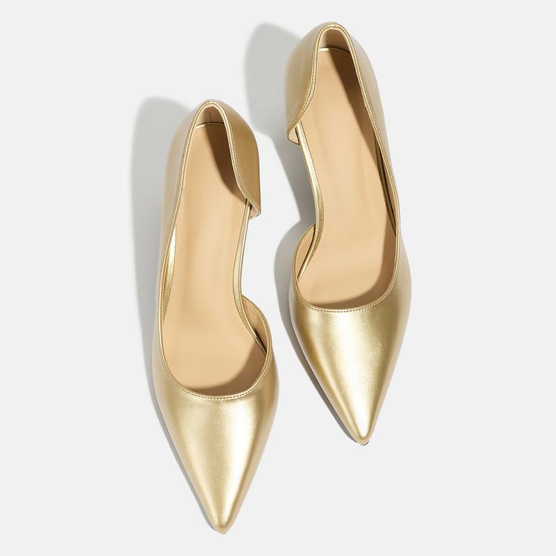 Comfortable, simple and elegant temperament women's singles shoes side empty slim heels women's high heels women's shoes