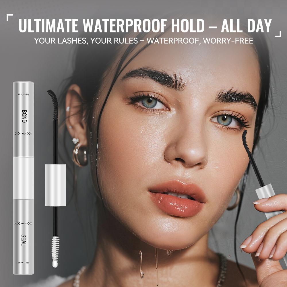AiryCute Lash Kit Essentials | Strong Hold, Waterproof & Remover-Safe for Flawless Lashes Latex-Free Waterproof Bond Seal & Remover for Sensitive Eyes - Biotin&VE Ingredients - Long Lasting Formula - Pool-Proof Rainy Day Proof