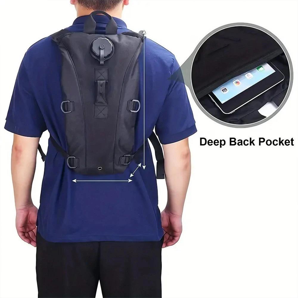 Military 3L Hydration Pack: Leak-Proof Tactical Backpack for Running, Cycling, Hiking. Wide Mouth, Adjustable, Waterproof & Durable. Emergency Survival Gear, Outdoor Adventure Must-Have. Long-Distance Trek Companion. Built for Harsh Environments.