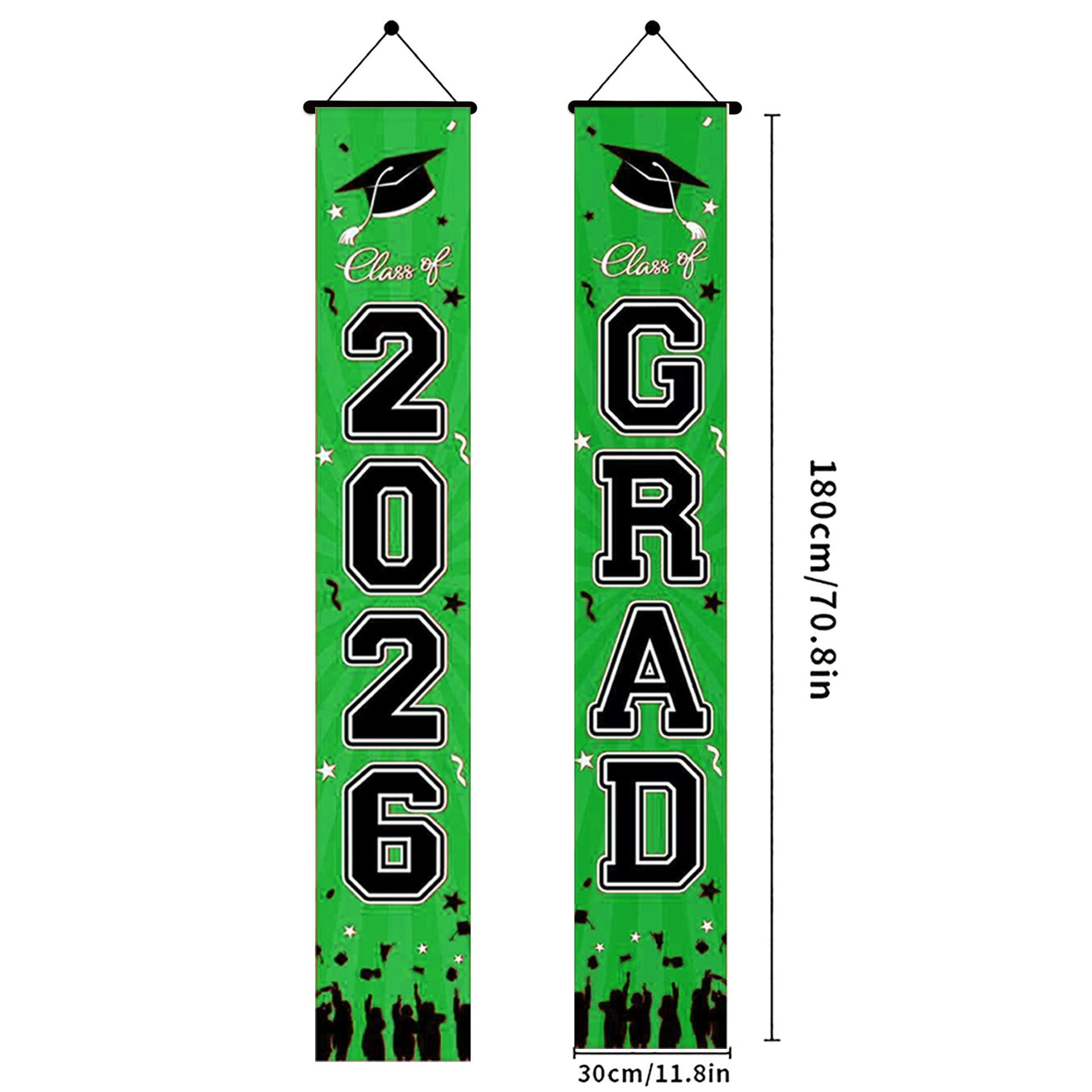 2026 Graduation Banner, 71x12 Inches, Blue, Perfect for Graduation Decorations, Congratulations Banner for Special Occasions