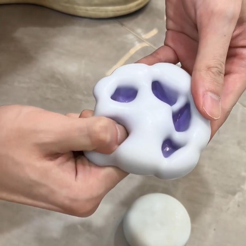 Super fun stress relief toys, snowy glutinous rice sand pinch toys, DIY shape glutinous rice squeeze stress relief toys, rice flour puree, handmade mitaba mud toys, cute glutinous rice mud squeeze toys squeeze decompression handmade balls