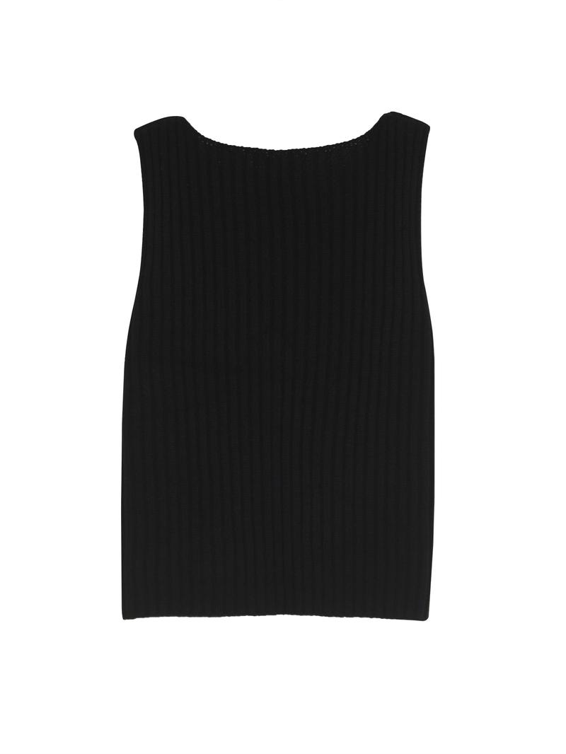 Women's Flag Graphic Print Split Hem Sweater Vest, Casual Fashion Round Neck Sleeveless Jumper Vest for Summer, Ladies Knit Clothing for Daily Wear