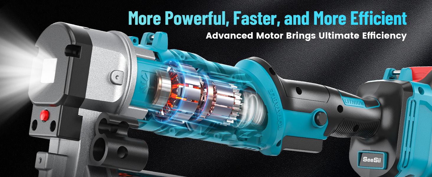 Seesii Cordless Grease Gun, Innovative 2-in-1 Easy-to-Use Electric Grease Gun, 5.3 oz/min 12,000 PSI High-Efficiency Battery Powered Grease Tool Kit, Grease Tool with 2*2.0Ah Batteries and Charger, B003 Black Friday Deals