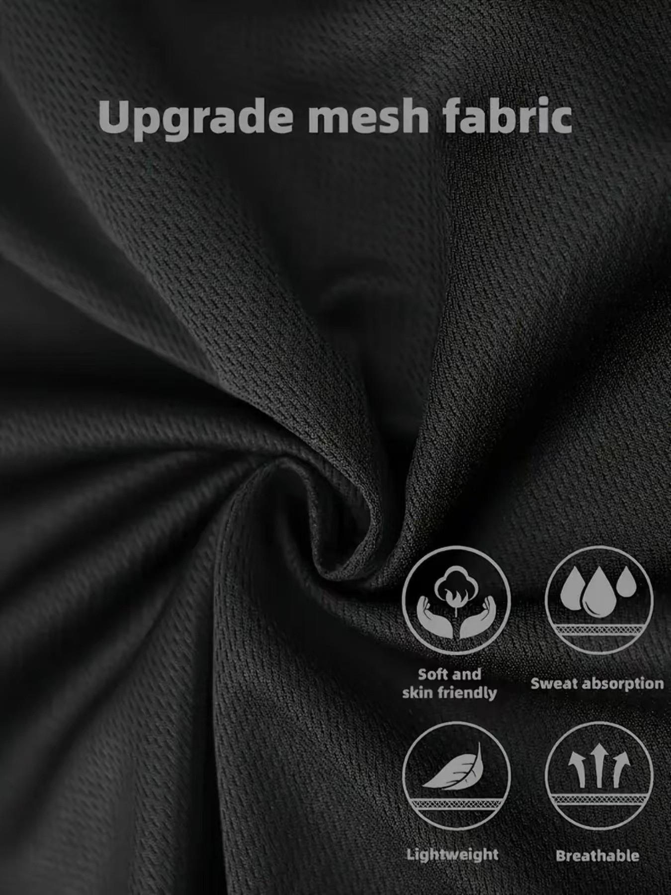 3pcs Men's Casual Tank Tops, Breathable Polyester Round Neck, Summer Outdoor Activities, Dark Style Fitness Set