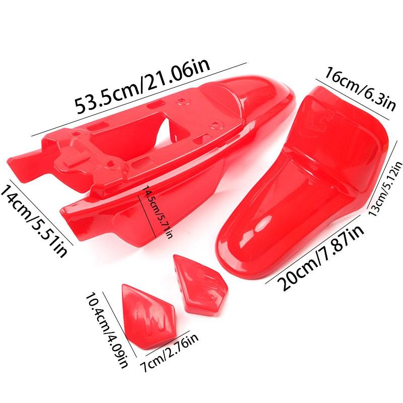 Yamaha Pw50 Py50 Mudguard Kit, Plastic Cover, Motorcycle Accessories, Off-Road Bike Parts, Front and Rear Fender Set