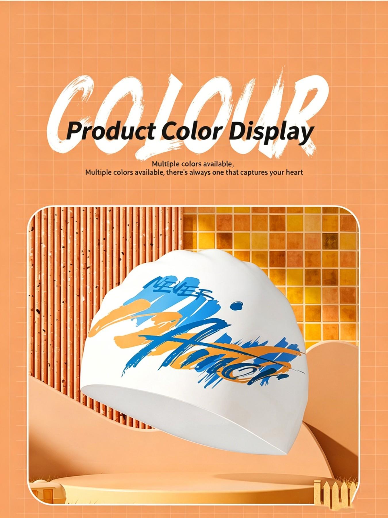 Adult Silicone Swim Cap, Large Size Sun Protection, Comfortable Fit, Unisex Professional Waterproof Training Hat, Ideal for Swimming