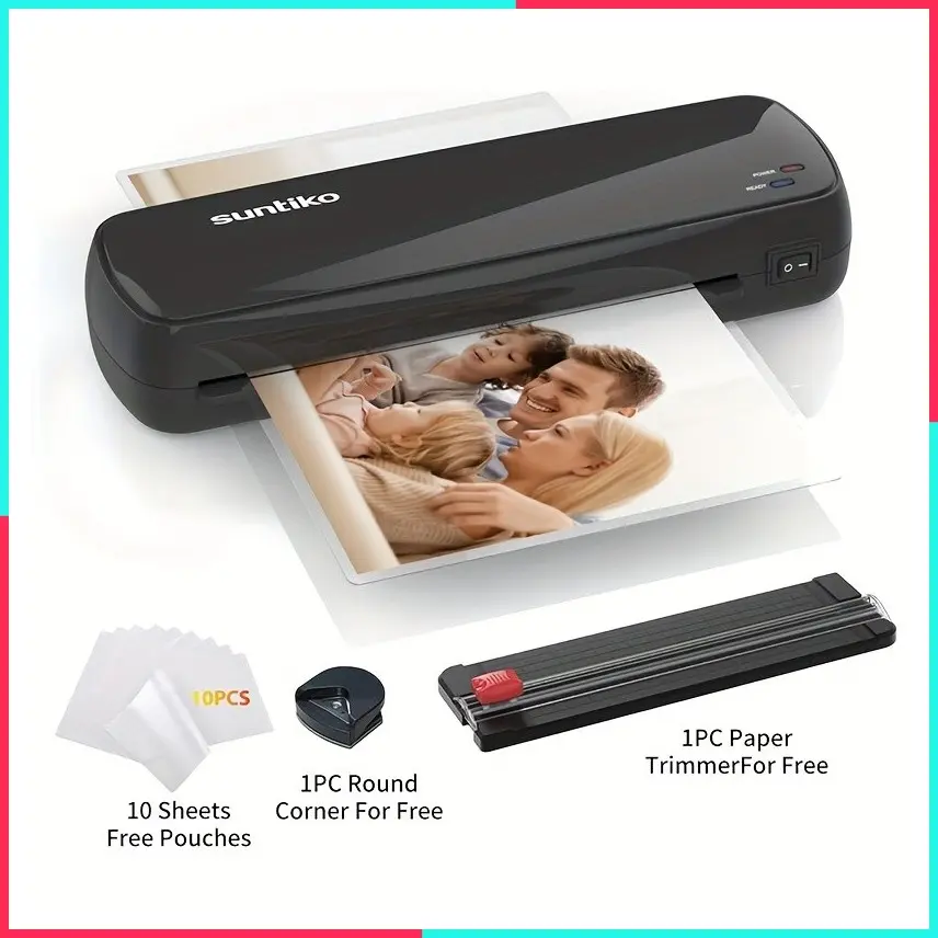 4-in-1 Laminator for Teachers & Schools - Fast 3 Min Warm-Up for A4/A5/A6 | Preserves Color of Photos & Documents | Ideal for Classroom & Home Office