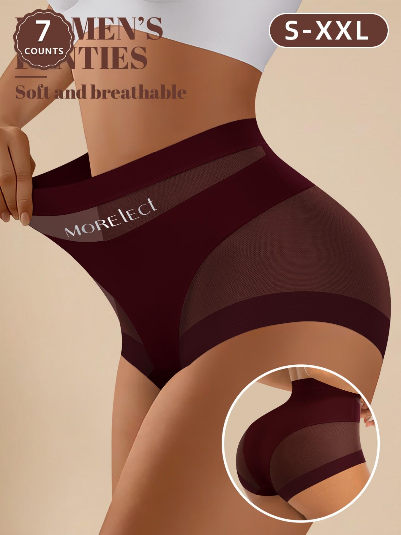 Women's High-Waisted Underwear Set, Soft Breathable Fabric, Comfort Fit Design, Ideal for Daily Wear, Sizes S-Xxl Available, High Waisted Briefs